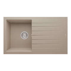 RealStone P004 Troya 86 Tek Gözlü Damlalıklı Granit Eviye