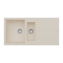 RealStone P005 Troya 100 1.5 Gözlü Damlalıklı Granit Eviye