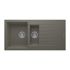 RealStone P005 Troya 100 1.5 Gözlü Damlalıklı Granit Eviye