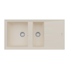 RealStone P013 Salda 100 1.5 Gözlü Damlalıklı Granit Eviye