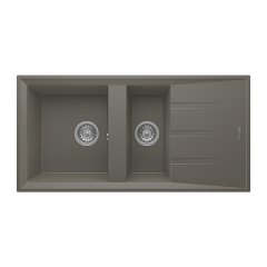 RealStone P013 Salda 100 1.5 Gözlü Damlalıklı Granit Eviye