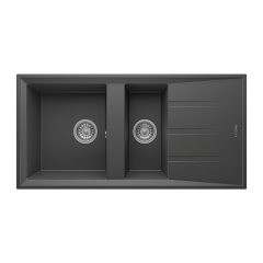 RealStone P013 Salda 100 1.5 Gözlü Damlalıklı Granit Eviye