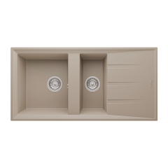 RealStone P013 Salda 100 1.5 Gözlü Damlalıklı Granit Eviye