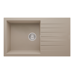 RealStone P014 Loadikya 86 XL Tek Gözlü Damlalıklı Granit Eviye Siyah