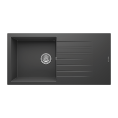 RealStone P015 Loadikya 100 XL Tek Gözlü Damlalıklı Granit Eviye Beyaz