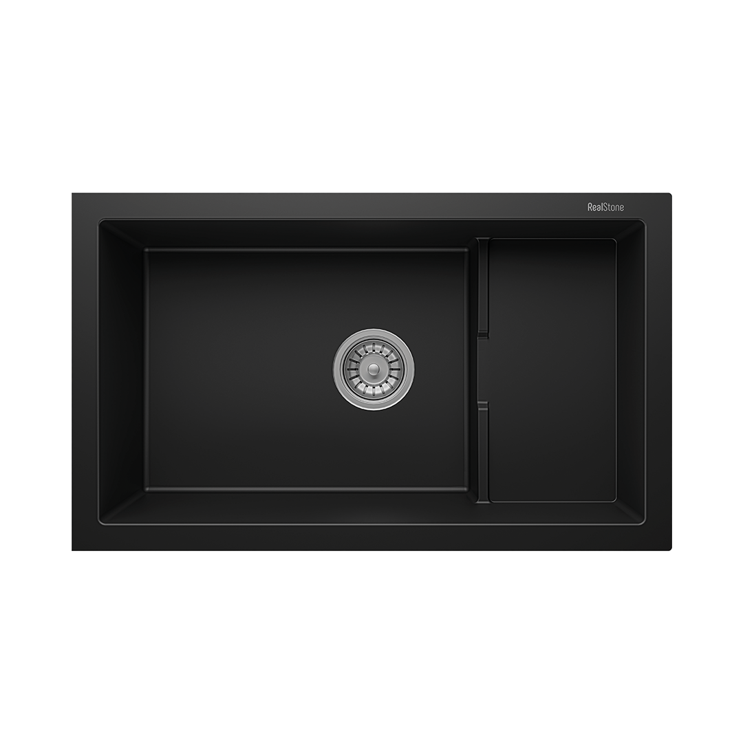 RealStone P017 Patara 1.5 Gözlü Damlalıksız Granit Eviye