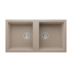 RealStone P019 Nemrut 97 Çift Gözlü Damlalıksız Granit Eviye