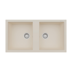 RealStone P019 Nemrut 97 Çift Gözlü Damlalıksız Granit Eviye