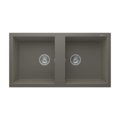 RealStone P019 Nemrut 97 Çift Gözlü Damlalıksız Granit Eviye