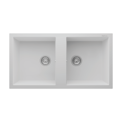 RealStone P019 Nemrut 97 Çift Gözlü Damlalıksız Granit Eviye