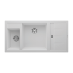 RealStone P022 Aspendos 1.5 Gözlü Damlalıklı Granit Eviye