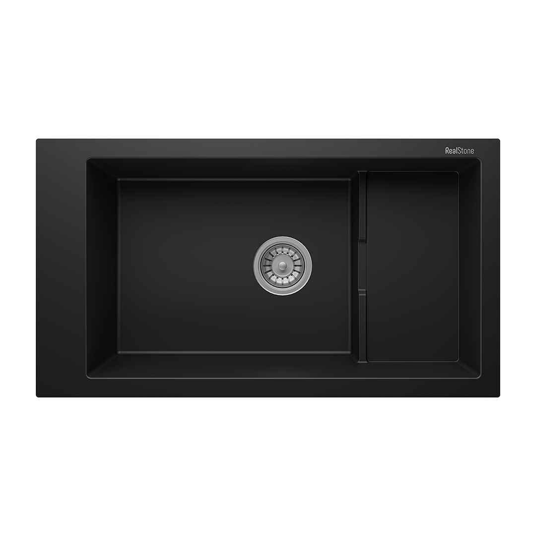 RealStone P023 Knidos 1.5 Gözlü Damlalıksız Granit Eviye