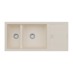 RealStone P024 Artemis 1.5 Gözlü Damlalıklı Granit Eviye