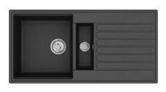 TEKA Cliff 60 B-TQ 1,5 Gözlü Damlalıklı Granit Eviye Siyah