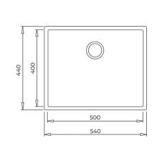 TEKA Square 50.40 TG Tek Hazneli Tegranite+ Eviye