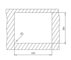 TEKA Square 50.40 TG Tek Hazneli Tegranite+ Eviye