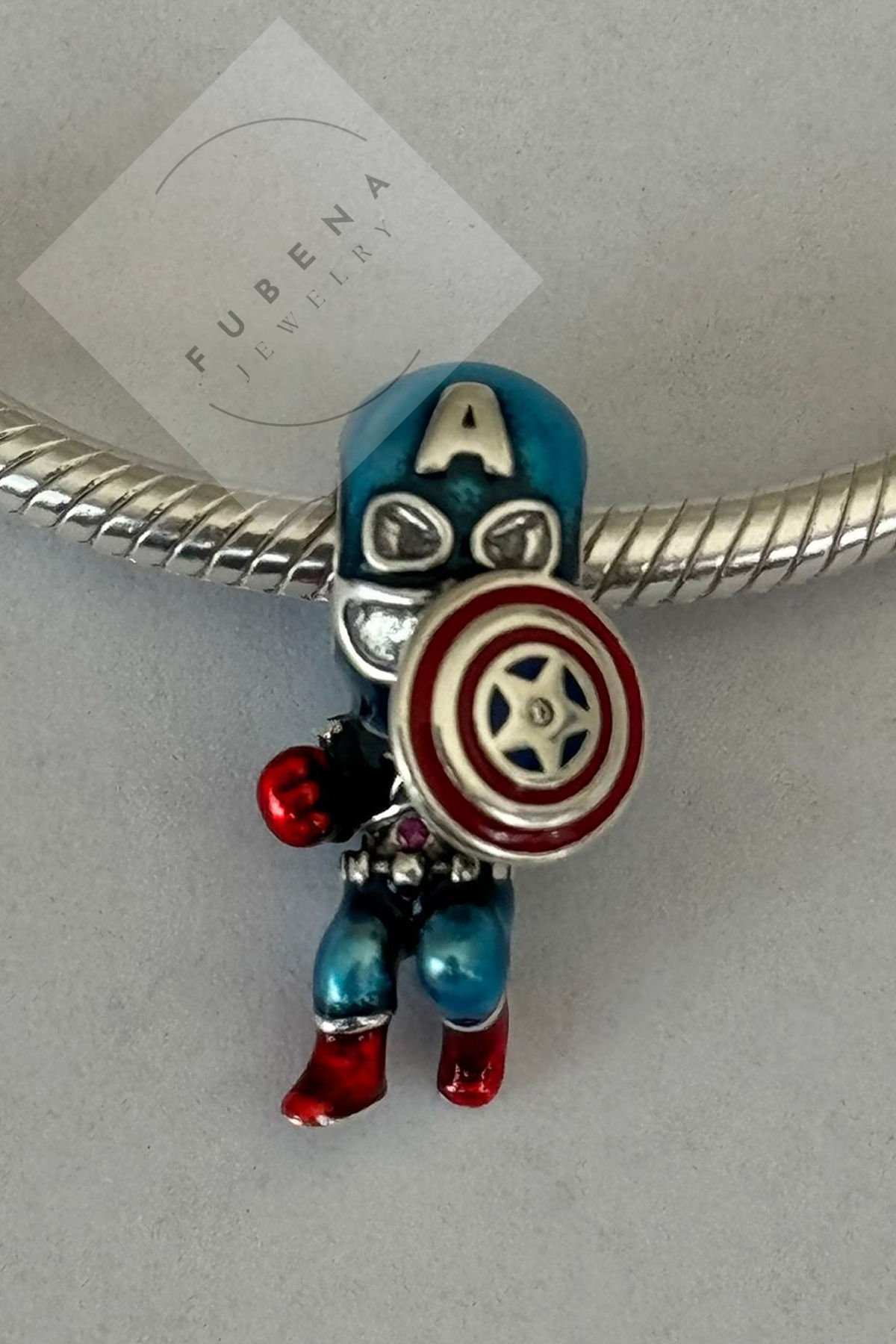 Marvel The Avengers Captan America Charm