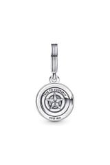 925 Ayar Gümüş Marvel The Avengers Captain America Shield Sallantılı Charm