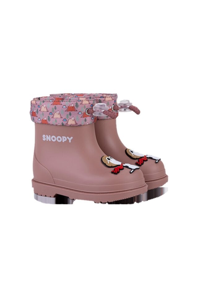 BIMBI SNOOPY PEMBE KIZ ÇOCUK YAĞMUR ÇİZMESİ