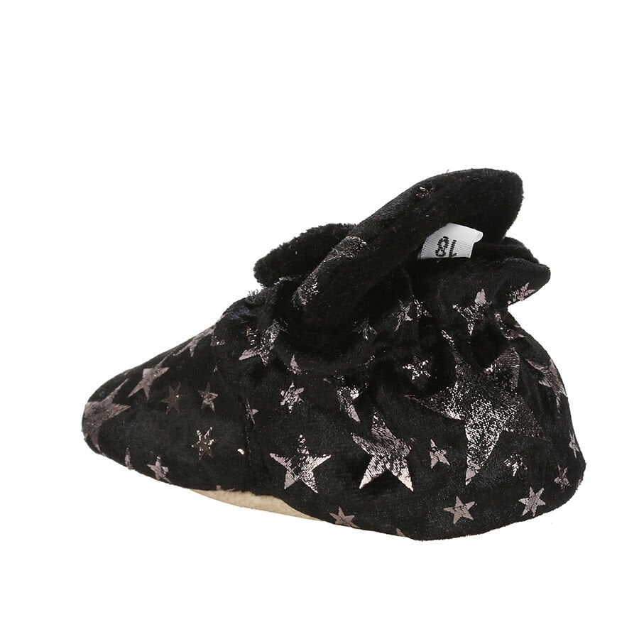 BABY BOOTIE STAR SİYAH YILDIZ BASKILI BEBEK PANDUF