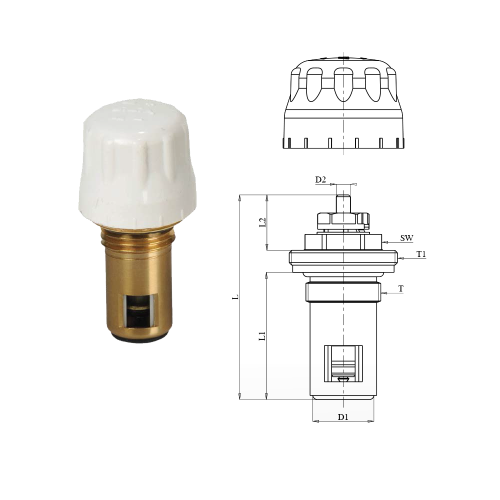 ECA İç Kompakt Ventil 35,1 mm - 602120477