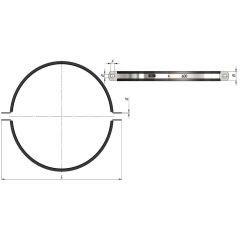 Havalandırma Kelepçesi  - 280 mm