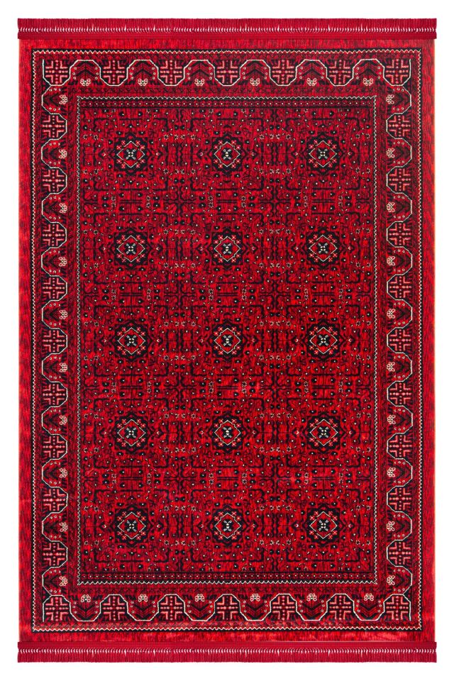 Afgan 601 Dekoratif Kaymaz Tabanlı Halı