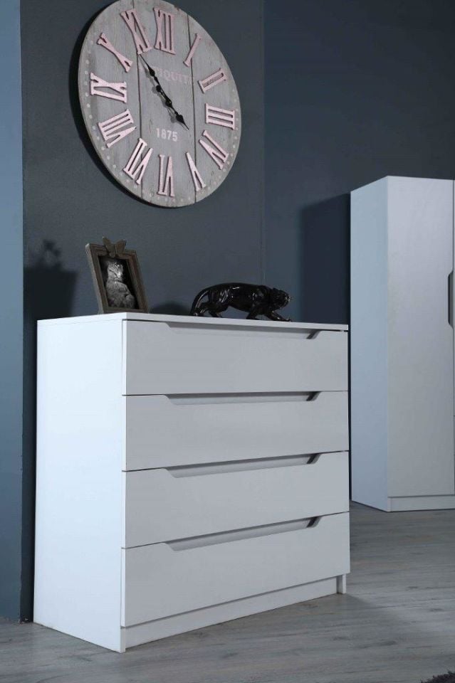 FULYA 4 CEKMECELI SIFONYER (BEYAZ)