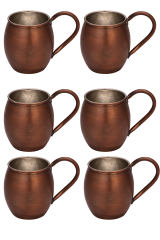 Moscow Mule Bardak Düz 500 Ml 6lı Takım Oksit