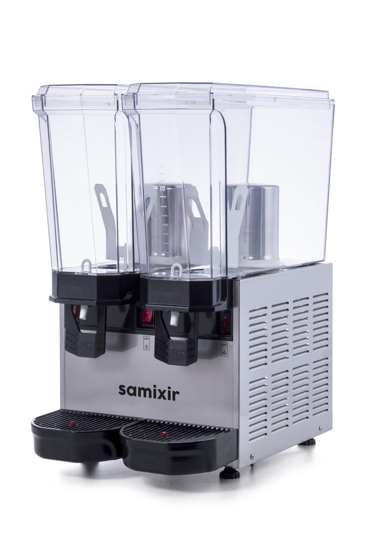 Samixir 40.MMI Klasik Twin Soğuk İçecek Dispenseri, 20+20 L, Karıştırıcılı, Inox