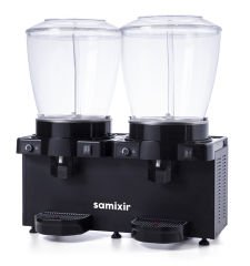 Samixir SS44 Panaromik Analog Twin Soğuk İçecek Dispenseri, 22+22 L, Fıskiyeli, SiyahÜRÜN KODU : 023.SS44.AB