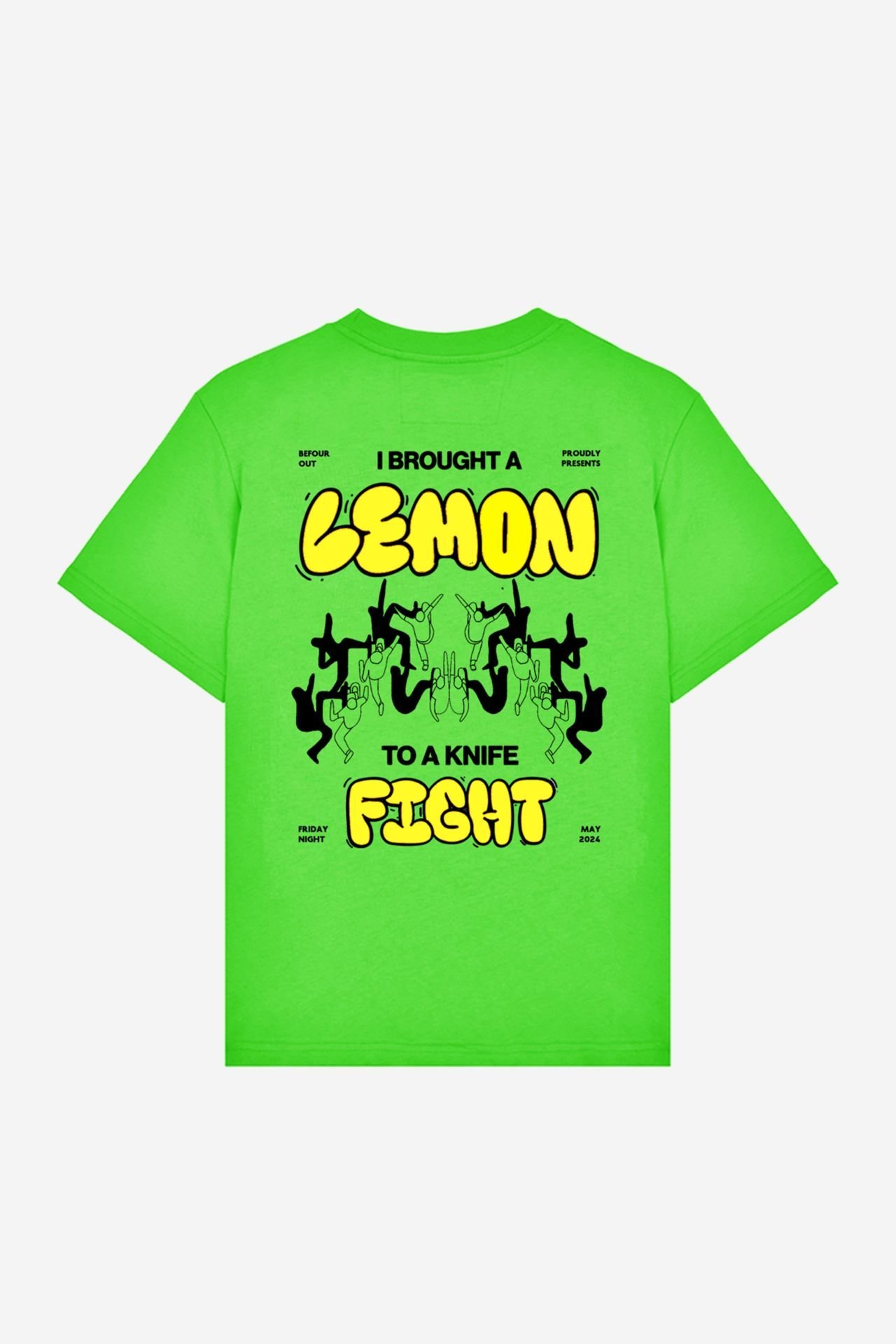 LEMON Printed Oversize Unisex Tshirt