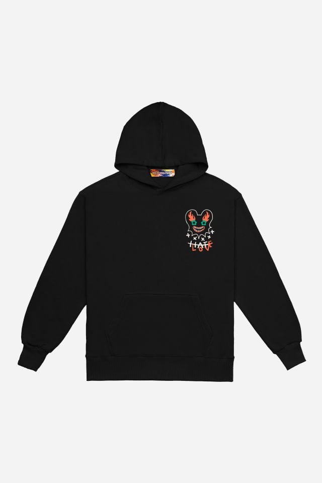 THE BEST Embroidered Unisex Oversize Black Hoodie