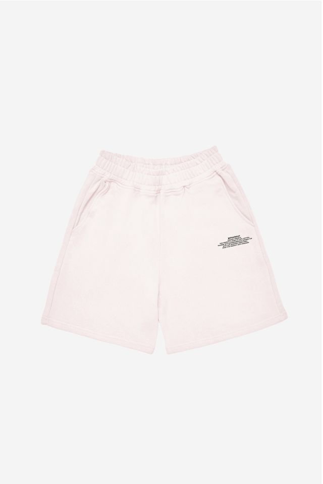 BeFourOut Print Logolu Unisex Ekru Şort M