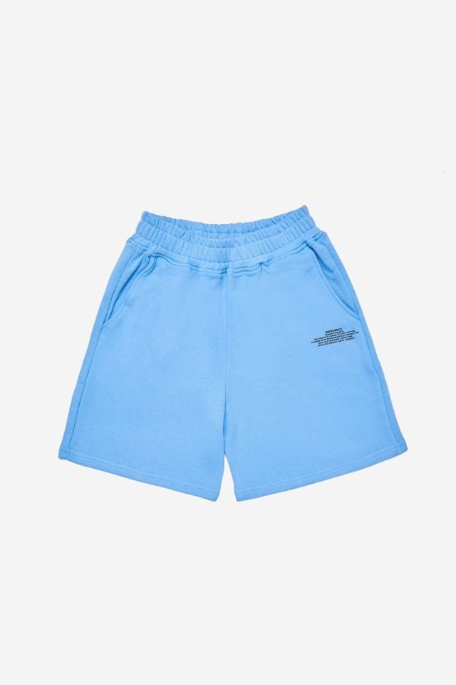 BeFourOut Printed Baby Blue Short