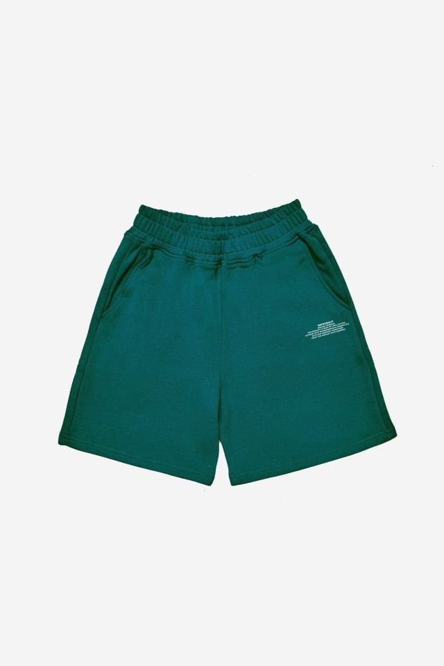 BeFourOut Printed Dark Green Short