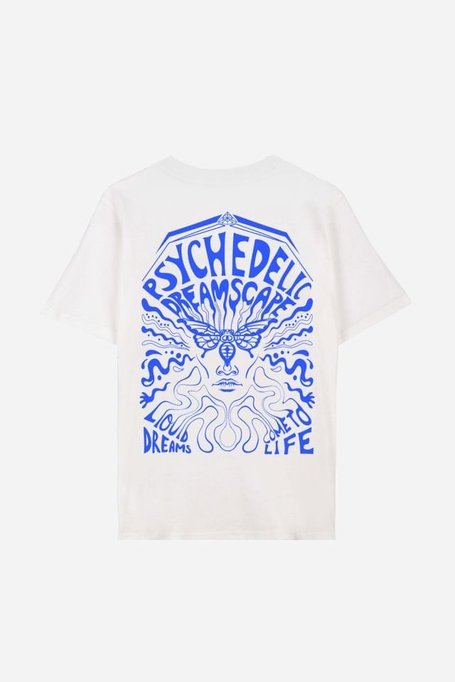 DREAMSCAPE Baskılı Oversize Unisex Ekru Tshirt XL