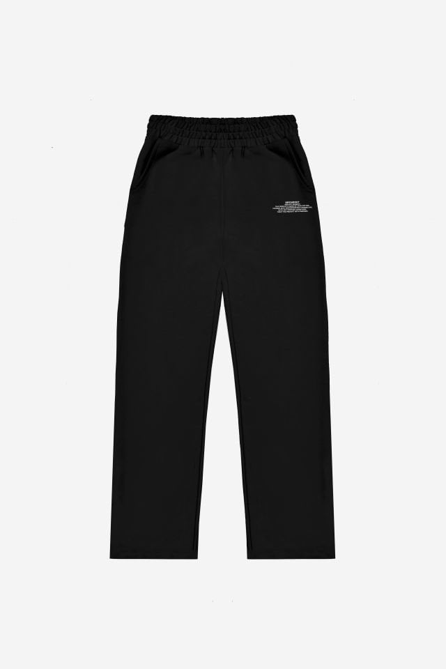 BeFourOut Printed Black Wide Sweatpants