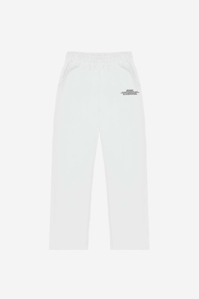 BeFourOut Printed Off White Wide Sweatpants