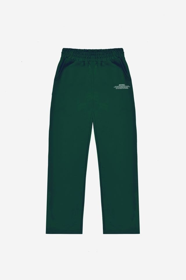 BeFourOut Printed Dark Green Wide Sweatpants