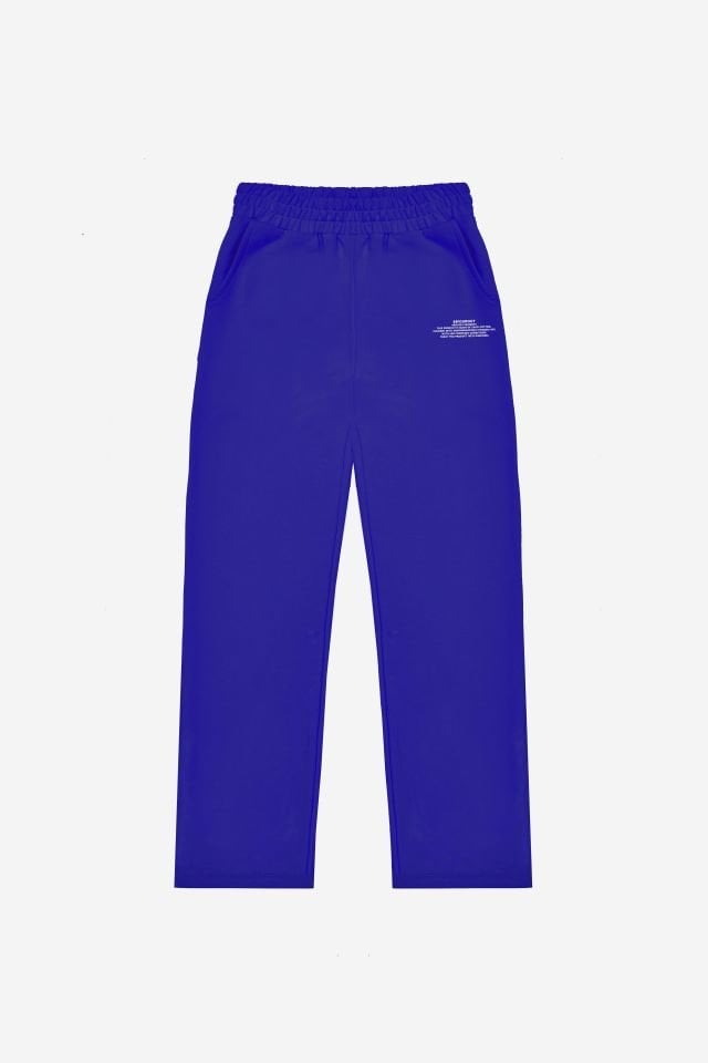 BeFourOut Printed Saxe Blue Wide Sweatpants