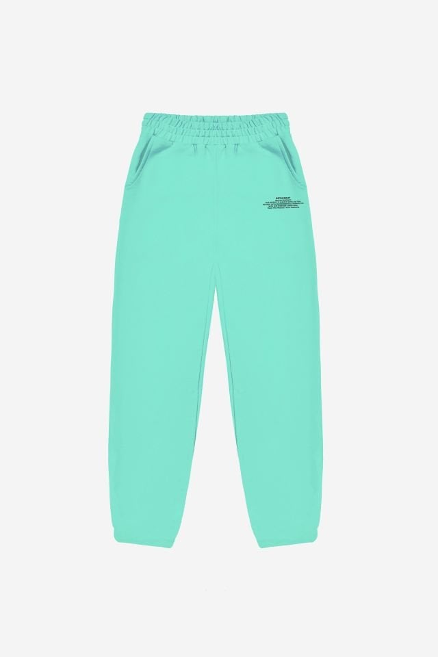 BeFourOut Printed Water Green Sweatpants