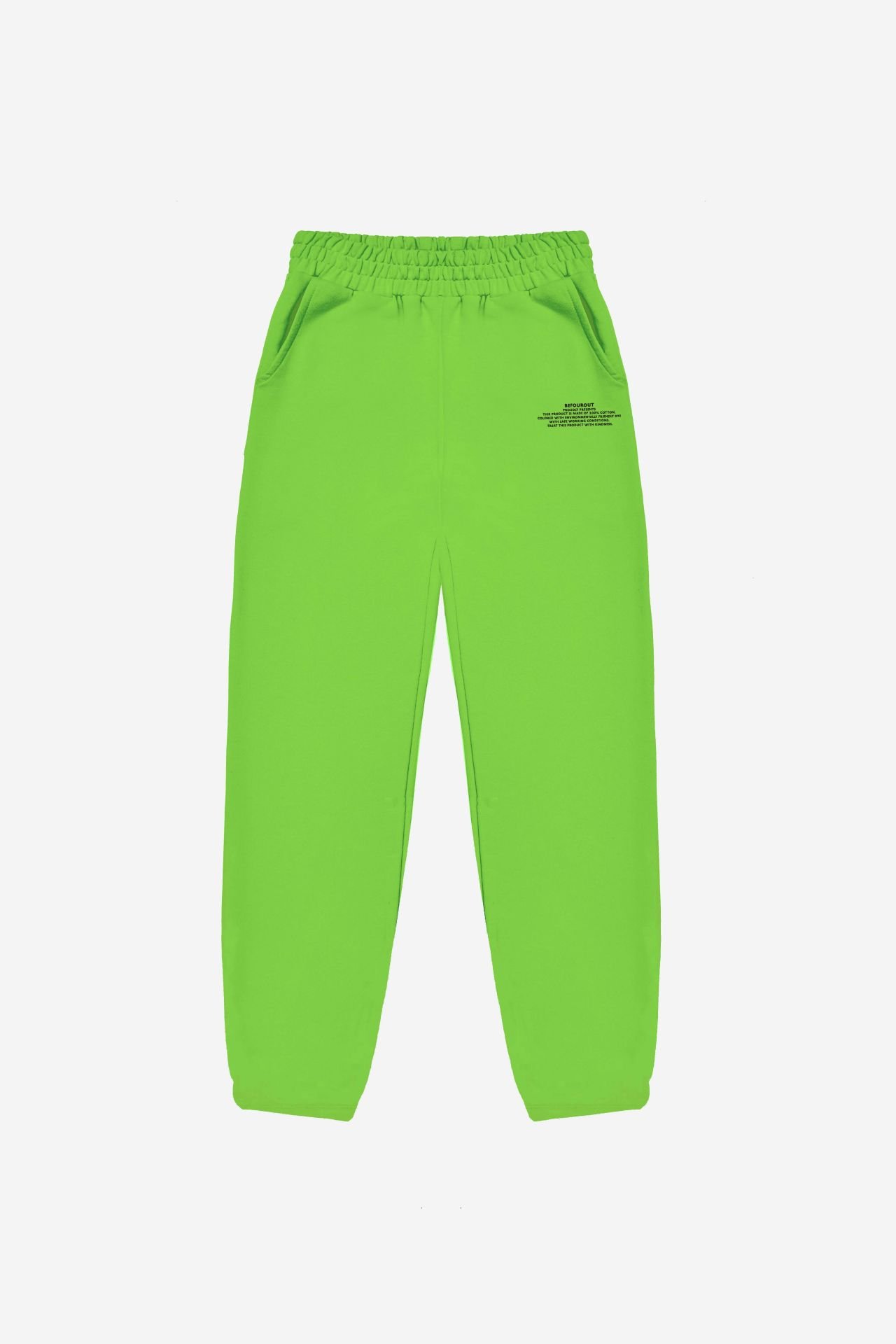 BeFourOut Printed Pistachio Green Sweatpants