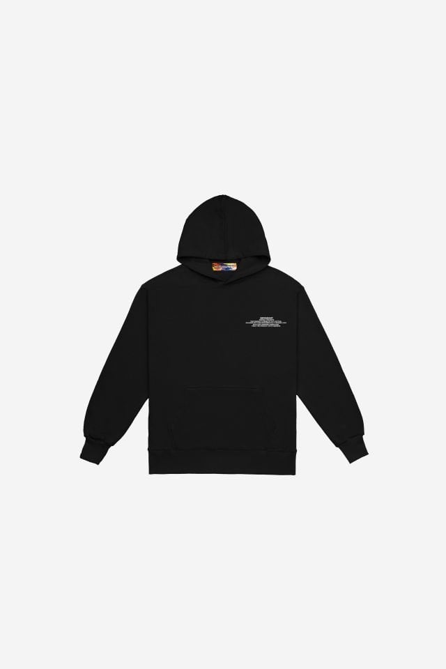 BeFourOut Printed Kids Black Hoodie