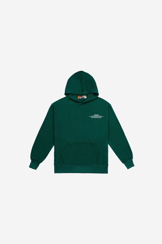 BeFourOut Printed Kids Dark Green Hoodie 
