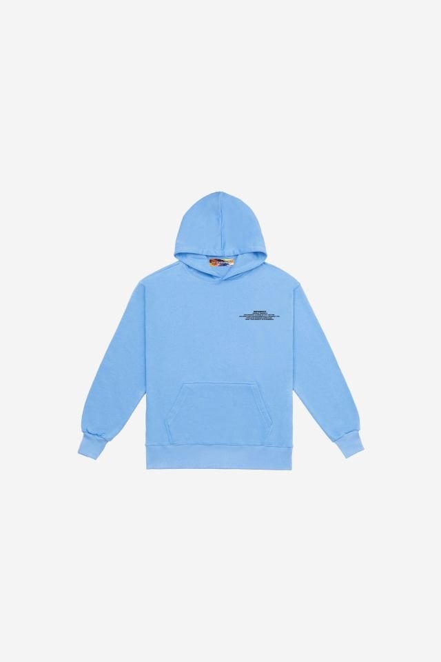 BeFourOut Printed Kids Baby Blue Hoodie