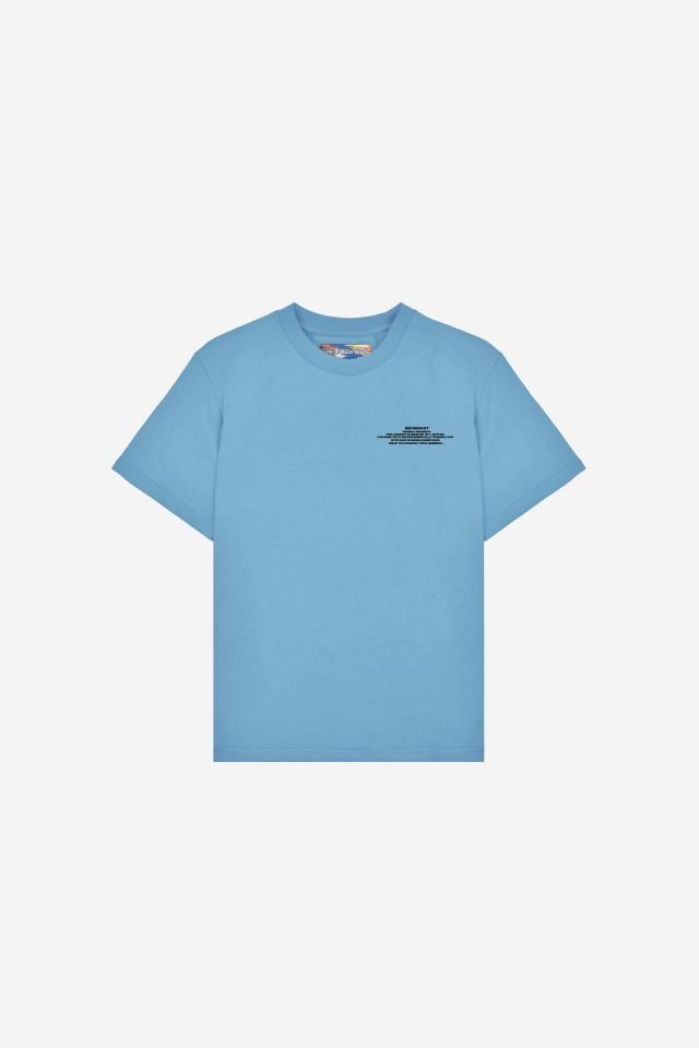 BeFourOut Printed Kids Baby Blue Tshirt