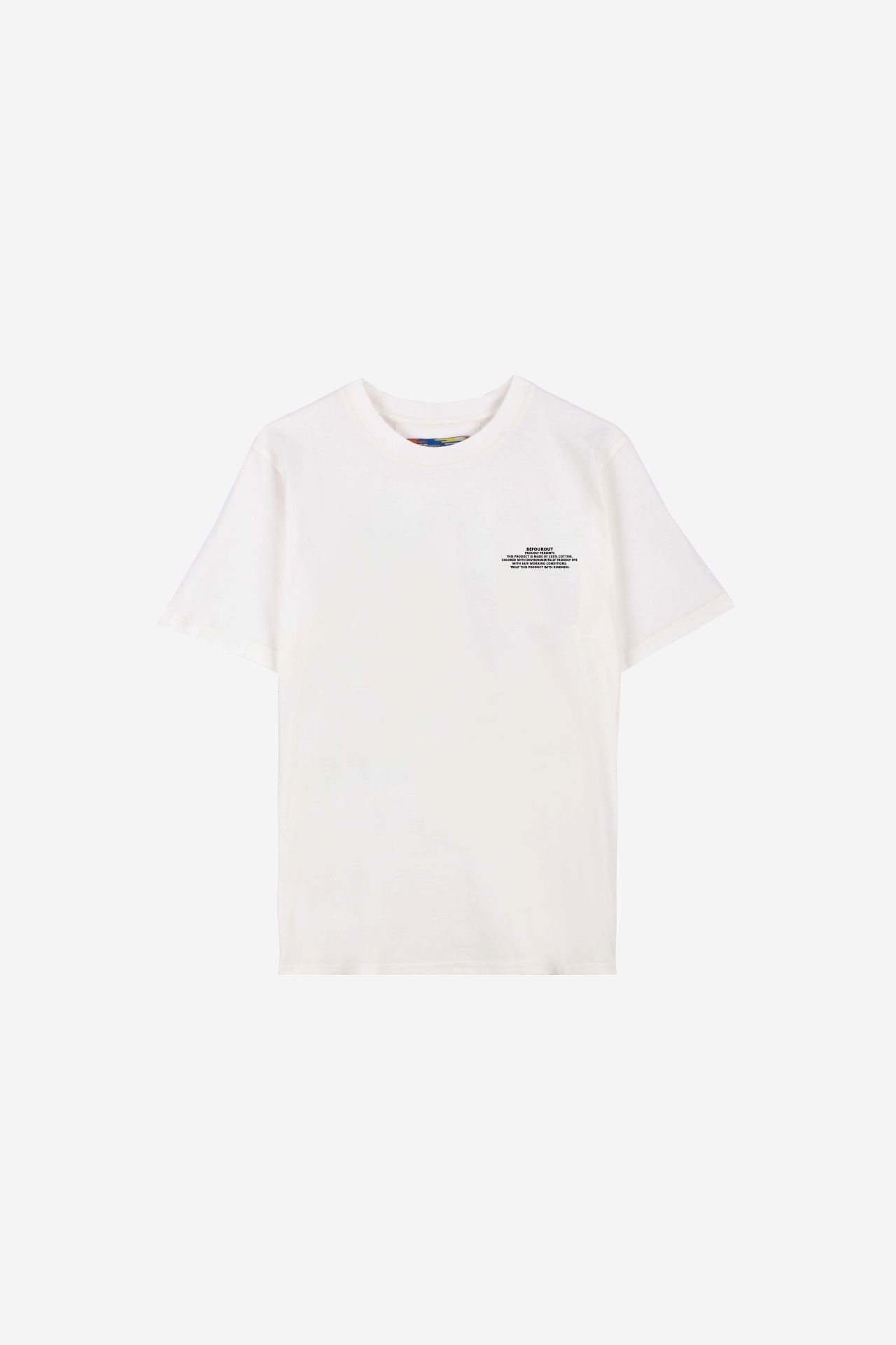 BeFourOut Printed Kids Off White Tshirt