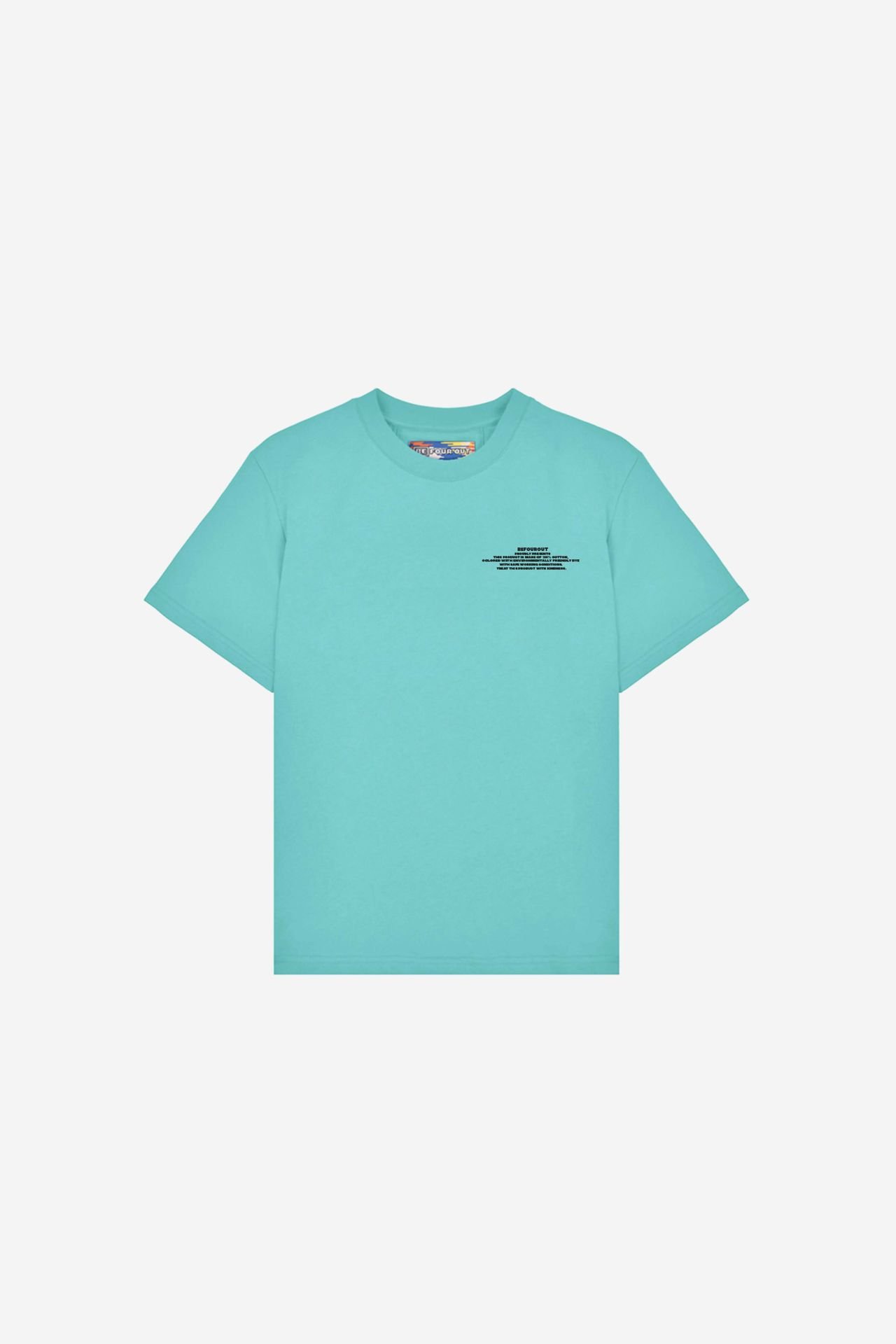 BeFourOut Printed Kids Water Green Tshirt