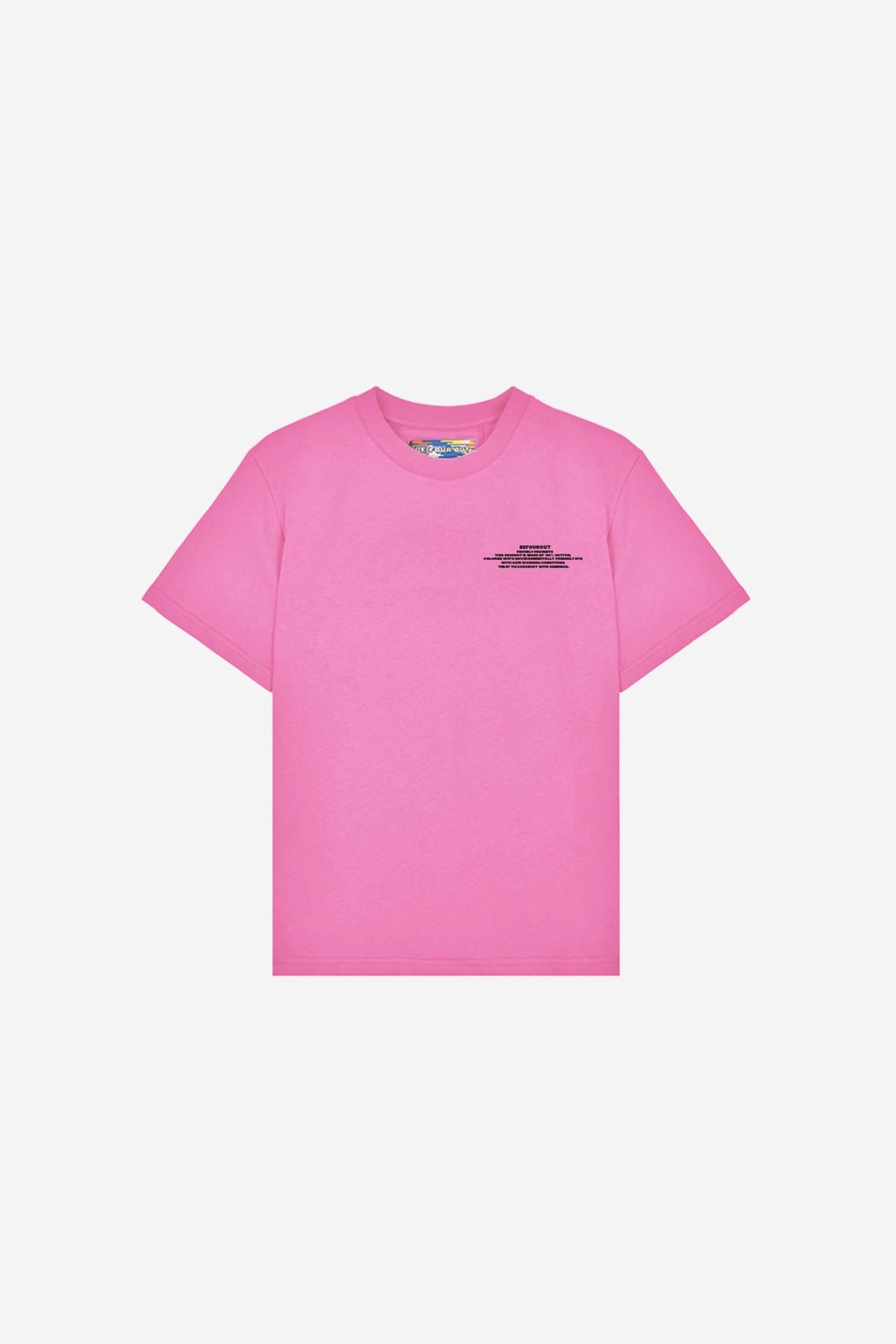 BeFourOut Print Logolu Çocuk Pembe Tshirt 11-12 YAŞ